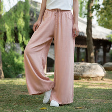 Load image into Gallery viewer, Wide Leg Linen Pants Summer Linen Pants For Women FantasyLinen
