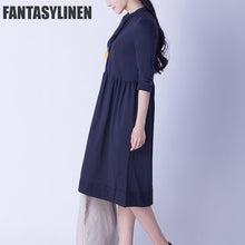Load image into Gallery viewer, Elegant Warm Loose Casual Dress Women Tops Q0809A - FantasyLinen
