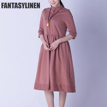 Load image into Gallery viewer, Elegant Warm Loose Casual Dress Women Tops Q0809A - FantasyLinen

