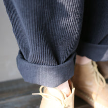 Load image into Gallery viewer, Winter Slacks Corduroy, Baggy Pocket Pants Elastic Waist Pants
