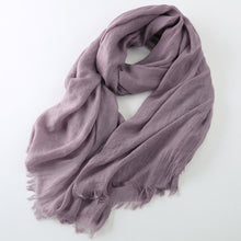 Load image into Gallery viewer, Cotton Linen Warm Long Scarf Women Accessories  Christmas gift Thanksgiving gift
