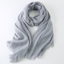 Load image into Gallery viewer, Cotton Linen Warm Long Scarf Women Accessories  Christmas gift Thanksgiving gift

