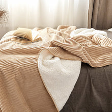 Load image into Gallery viewer, Soft Chunky Blanket, Wool Blanket, Solid Color Plush Blanket
