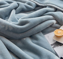 Load image into Gallery viewer, Fluffy Plush Blanket, Fuzzy Throw Blanket, Grey Wool Blanket

