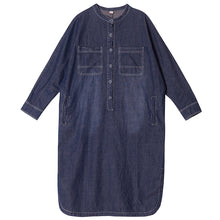 Load image into Gallery viewer, Loose Blue Maxi Denim Dresses Women Casual Spring Clothes Q25029
