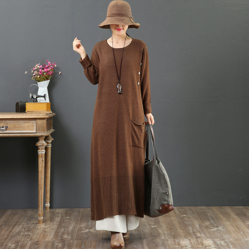 Women's Plus Size Asymmetrical Sweater Dress– FantasyLinen