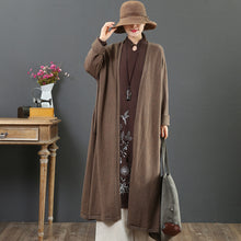 Load image into Gallery viewer, Women&#39;s Simple Loose V Neck Knit Cardigan
