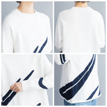 Load image into Gallery viewer, Women Creatively Patterned Round Collar Knit Sweater
