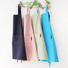 Load image into Gallery viewer, Pure Color Cotton Linen Parent Child Aprons Chef Apron Workwear
