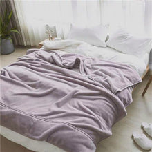 Load image into Gallery viewer, Fluffy Plush Blanket, Fuzzy Throw Blanket, Grey Wool Blanket
