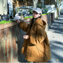 Load image into Gallery viewer, Black Jacket Coat, Warm Coat for Winter, Jacket with Hood
