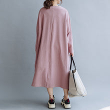 Load image into Gallery viewer, Women Cotton Simple V Neck Loose Dress

