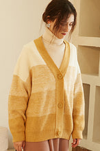 Load image into Gallery viewer, Women Cute Knit Striped Cardigan Sweater
