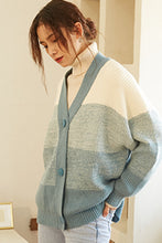 Load image into Gallery viewer, Women Cute Knit Striped Cardigan Sweater