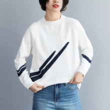 Load image into Gallery viewer, Women Creatively Patterned Round Collar Knit Sweater
