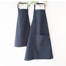 Load image into Gallery viewer, Pure Color Cotton Linen Parent Child Aprons Chef Apron Workwear
