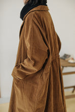 Load image into Gallery viewer, Long Winter Coats for Women, Corduroy Trench, Loose Casual Warm Overcoat
