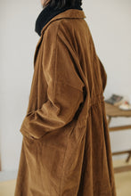 Load image into Gallery viewer, Long Winter Coats for Women, Corduroy Trench, Loose Casual Warm Overcoat
