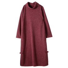 Load image into Gallery viewer, Women Casual Solid Color Sweater Dress