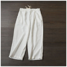Load image into Gallery viewer, Women Loose Linen Pants Casual Drawing Summer Trousers