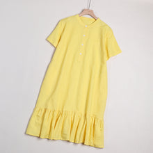 Load image into Gallery viewer, Women&#39;s Simple Casual Pure Color Linen Dresses
