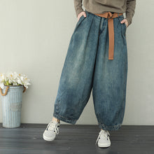 Load image into Gallery viewer, Vintage Blue Denim Pants Women Casual Jeans Q2231
