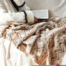 Load image into Gallery viewer, Soft Throw Blankets, Cozy Knitted Throw, Acrylic Blanket for Winter
