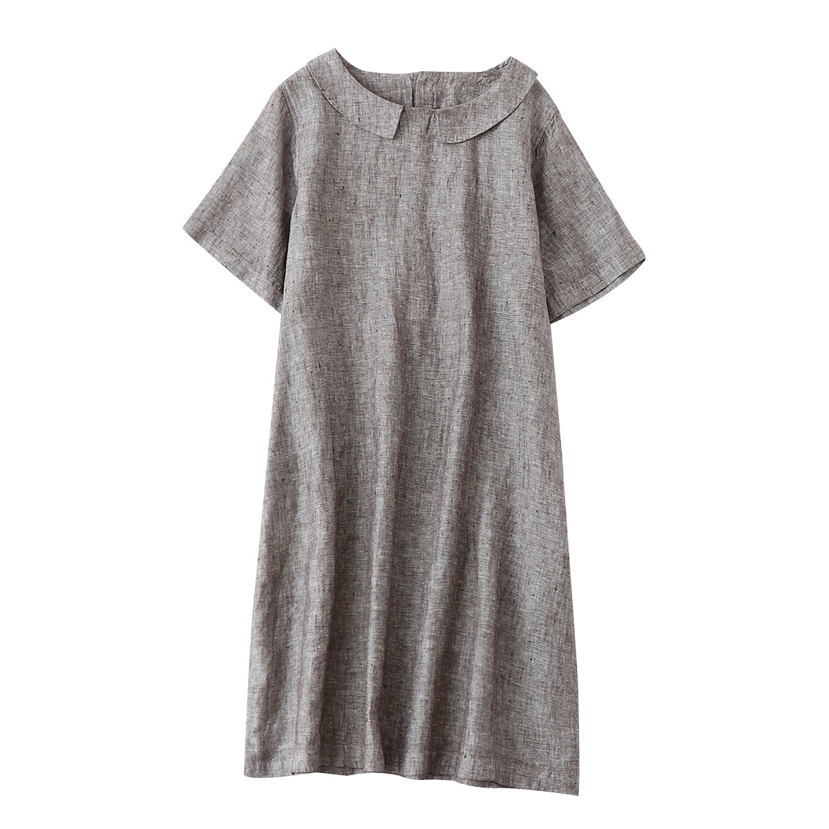 chinese dress ladies Women Simple Loose Linen Pure Color Dress– FantasyLinen
