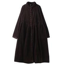Load image into Gallery viewer, Loose Vintage Corduroy Cardigan Dress For Women