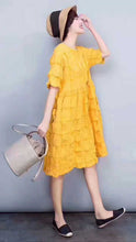 Load image into Gallery viewer, Women Summer Cute Cotton Doll Dress Long Clothes Q1953A
