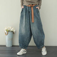 Load image into Gallery viewer, Vintage Blue Denim Pants Women Casual Jeans Q2231
