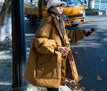 Load image into Gallery viewer, Black Jacket Coat, Warm Coat for Winter, Jacket with Hood
