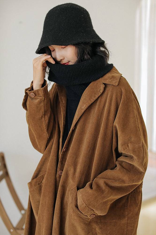 Cord coat womens shop