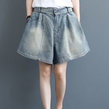 Load image into Gallery viewer, Summer Blue Casual Denim Shorts Women Loose Cowboy Short Pants K3060
