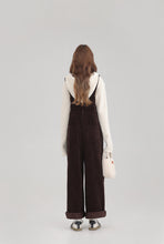 Load image into Gallery viewer, Winter Women Jumpsuit Causel Long Overalls Corduroy Wide leg Trouser