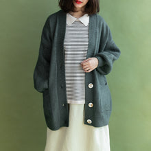 Load image into Gallery viewer, Women Casual V-Neck Sweater Coat Z9299
