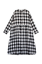 Load image into Gallery viewer, Plaid Long Shirt Dress For Women Q91009
