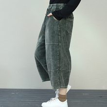 Load image into Gallery viewer, Retro Plus Size Corduroy Pants For Women
