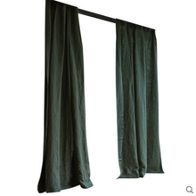 Load image into Gallery viewer, Luxurious Blackish Green100% Pure Linen Curtains Sheer Curtains
