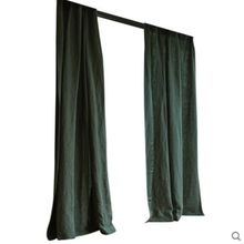Load image into Gallery viewer, Luxurious Blackish Green100% Pure Linen Curtains Sheer Curtains