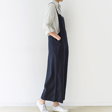 Load image into Gallery viewer, Loose Casual Linen Wide Leg Overalls For Women