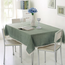 Load image into Gallery viewer, Linen Tablecloth, Pure Linen Tablecloth, Rustic Tablecloth, Wedding Tablecloth
