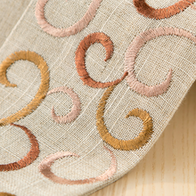 Load image into Gallery viewer, Linen Embroidered Tablecloth Round Square Rectangular Table Linens Custom Size Tablecloth
