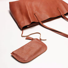 Load image into Gallery viewer, Brown Leather Tote Bag,Handbags,Women Bag - FantasyLinen