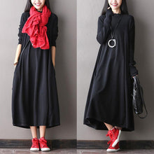 Load image into Gallery viewer, Soft Loose Casual Wool Long Dresses Women Clothes Q1418A - FantasyLinen
