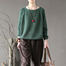 Load image into Gallery viewer, Sweater for Women, Crew Neck Sweater, Cropped Sweater
