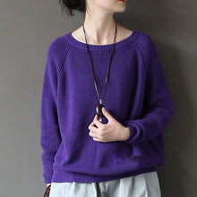 Load image into Gallery viewer, Sweater for Women, Crew Neck Sweater, Cropped Sweater
