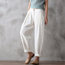 Load image into Gallery viewer, Cute Cotton Linen Casual Trousers Women Fashion Pencil Pans K21017
