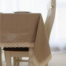 Load image into Gallery viewer, Natural Linen Tablecloth Pure Linen Table Cloth Wedding Tablecloth Rustic Table Cloth