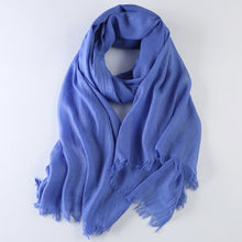 Load image into Gallery viewer, Cotton Linen Warm Long Scarf Women Accessories  Christmas gift Thanksgiving gift
